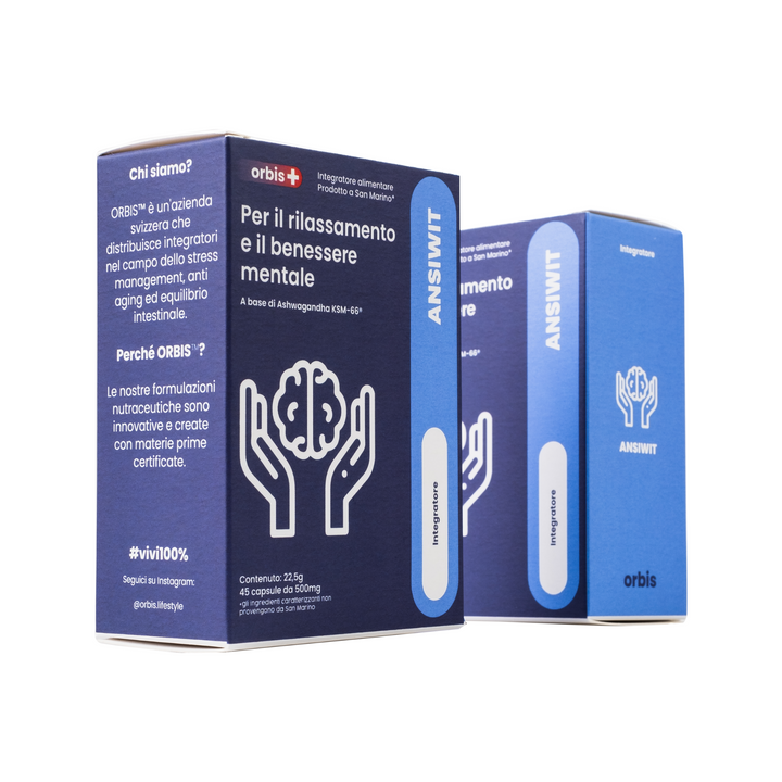 TEST - ANSIWIT - Ashwagandha KSM66®, Magnolia, Jujube (45 Capsules) - Nouveau - ORBIS Lifestyle