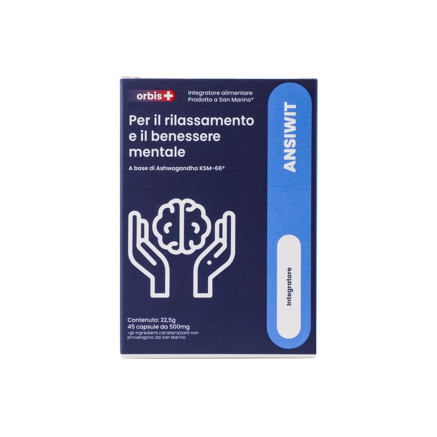 TEST - ANSIWIT - Ashwagandha KSM66®, Magnolia, Jujube (45 Capsules) - Nouveau - ORBIS Lifestyle
