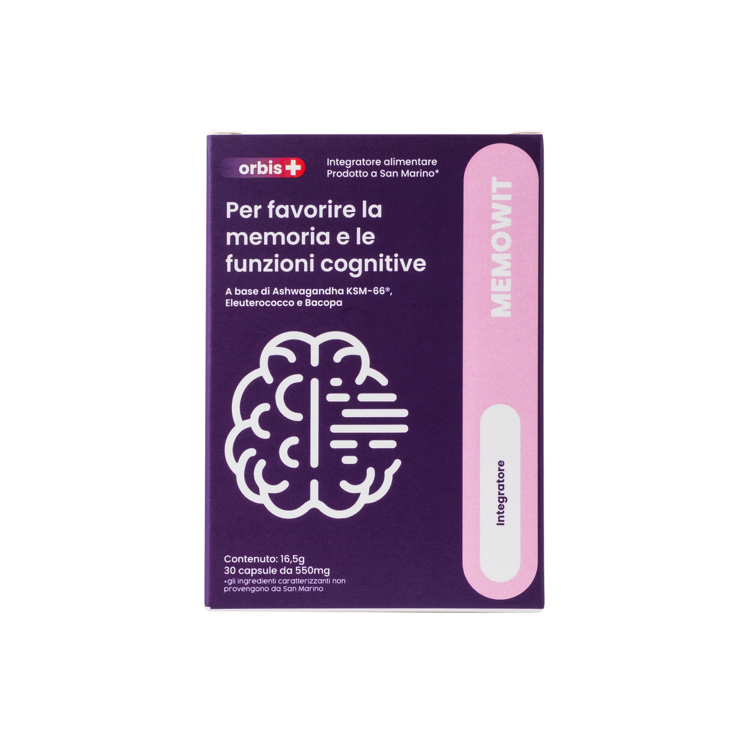 MEMOWIT - Ashwagandha KSM-66® et Vitamine B12 (30 gélules) - ORBIS Lifestyle