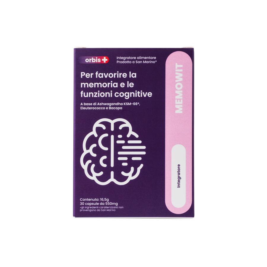 MEMOWIT - Ashwagandha KSM-66® et Vitamine B12 (30 gélules) - ORBIS Lifestyle