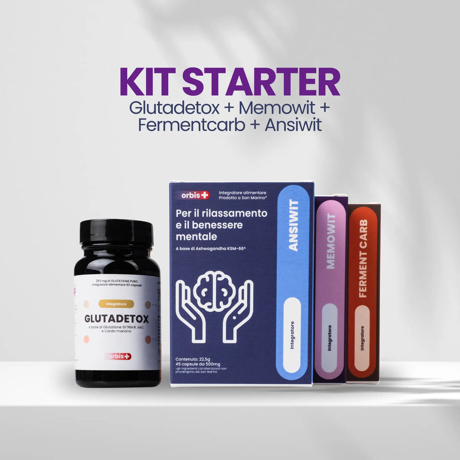 🚀 KIT DE DÉPART : GLUTADETOX + MEMOWIT + ANSIWIT + FERMENTCARB - ORBIS Lifestyle