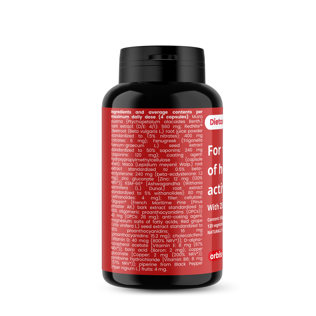 TESTOWIT - Régulation hormonale - 120 cps - ORBIS Lifestyle