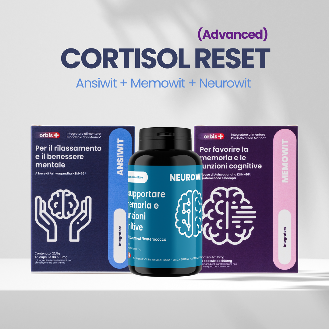 🌿 CORTISOL RESET (advanced) : 2x ANSIWIT + 3x MEMOWIT + 2x NEUROWIT - ORBIS Lifestyle
