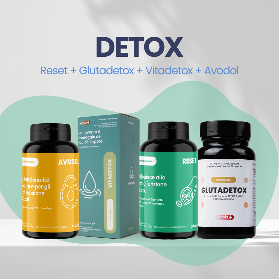 🌱 DETOX : 2x RESET + 2x GLUTADETOX + 2x VITADETOX + 2x AVODOL - ORBIS Lifestyle