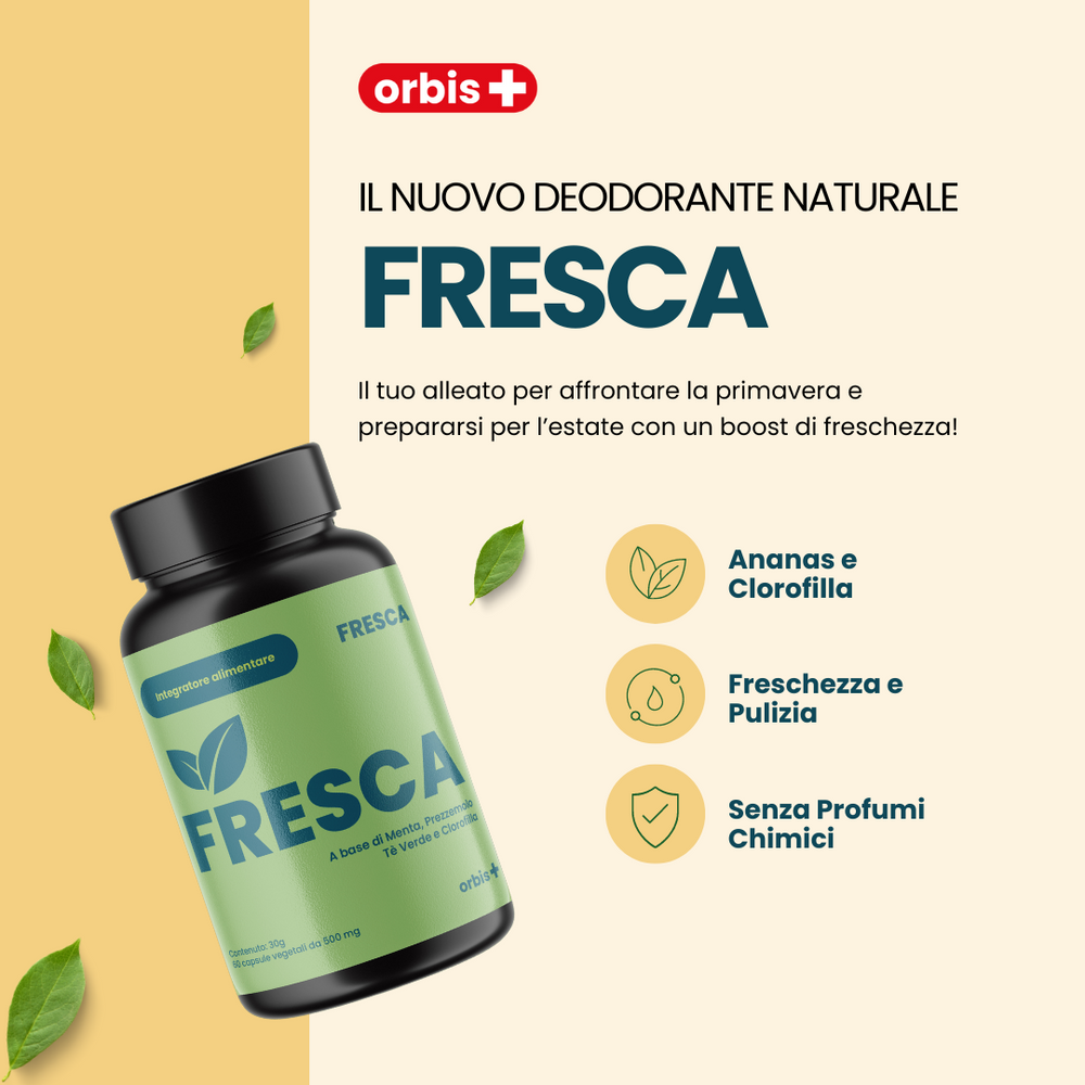 FRESH - Chlorophylle, Thé vert, Menthe et Ananas (60 cps) - ORBIS Lifestyle
