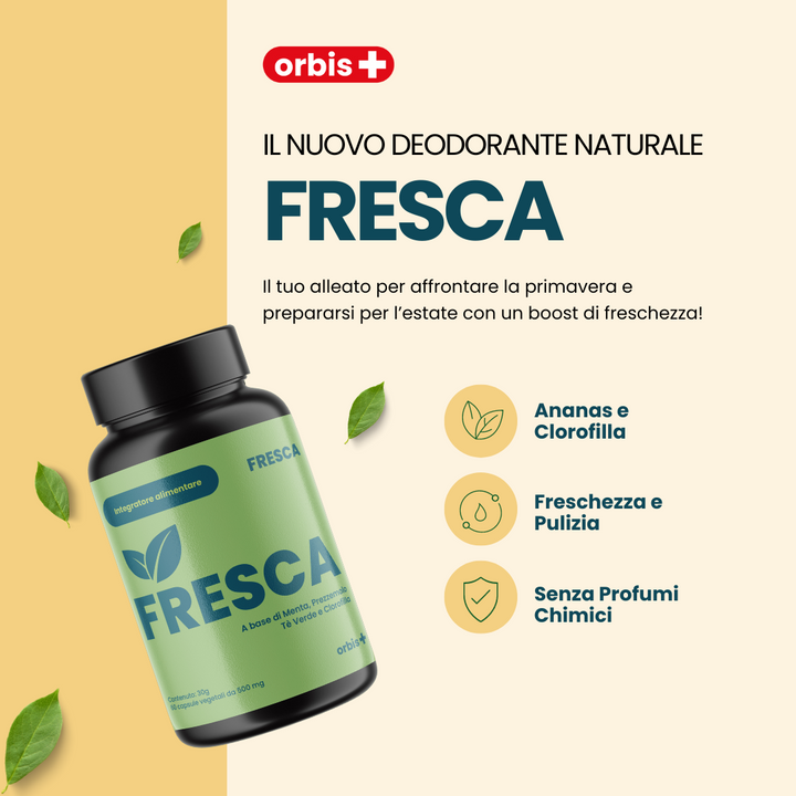 FRESH - Chlorophylle, Thé vert, Menthe et Ananas (60 cps) - ORBIS Lifestyle