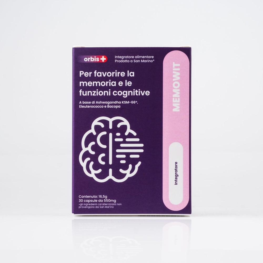 MEMOWIT - Ashwagandha KSM-66® et Vitamine B12 (30 gélules) - ORBIS Lifestyle