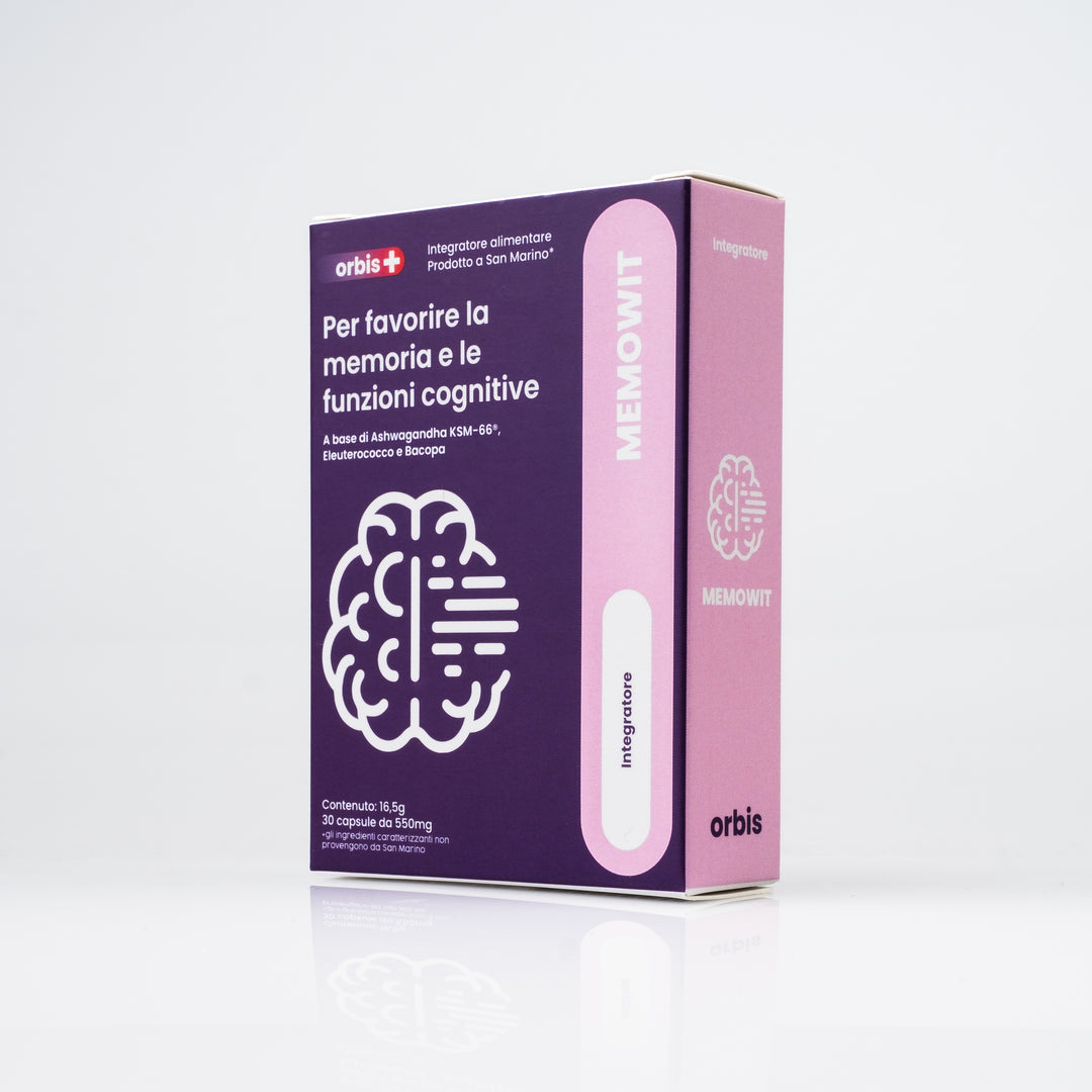 MEMOWIT - Ashwagandha KSM-66® et Vitamine B12 (30 gélules) - ORBIS Lifestyle