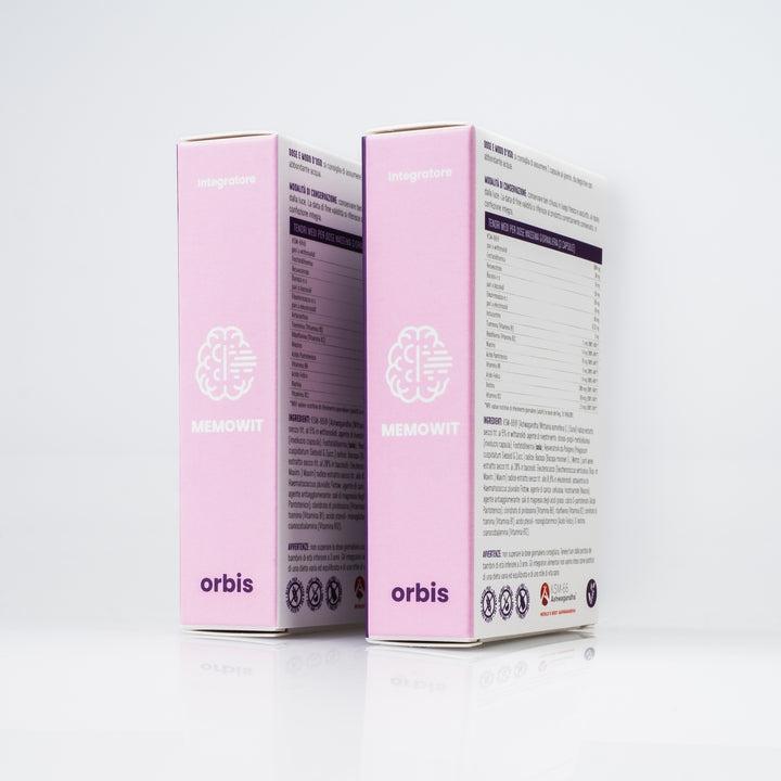MEMOWIT - Ashwagandha KSM-66® et Vitamine B12 (30 gélules) - ORBIS Lifestyle
