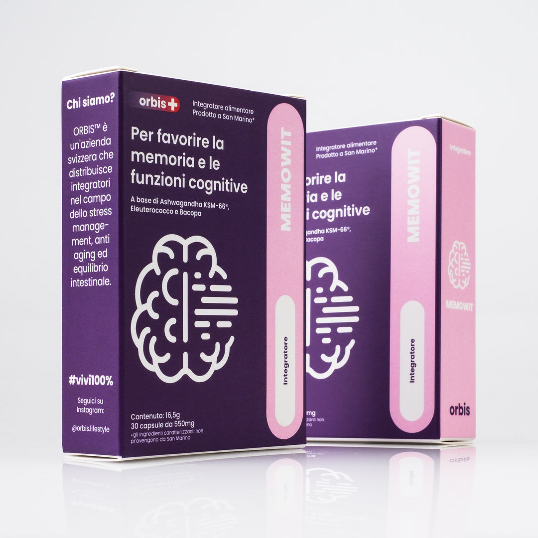 MEMOWIT - Ashwagandha KSM-66® et Vitamine B12 (30 gélules) - ORBIS Lifestyle