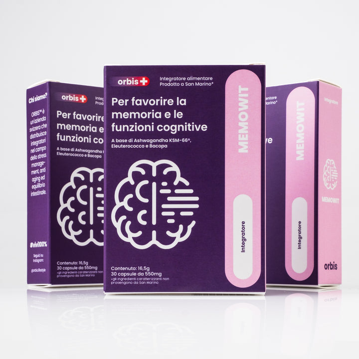 MEMOWIT - Ashwagandha KSM-66® et Vitamine B12 (30 gélules) - ORBIS Lifestyle
