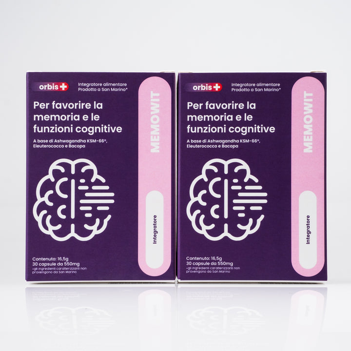MEMOWIT - Ashwagandha KSM-66® et Vitamine B12 (30 gélules) - ORBIS Lifestyle