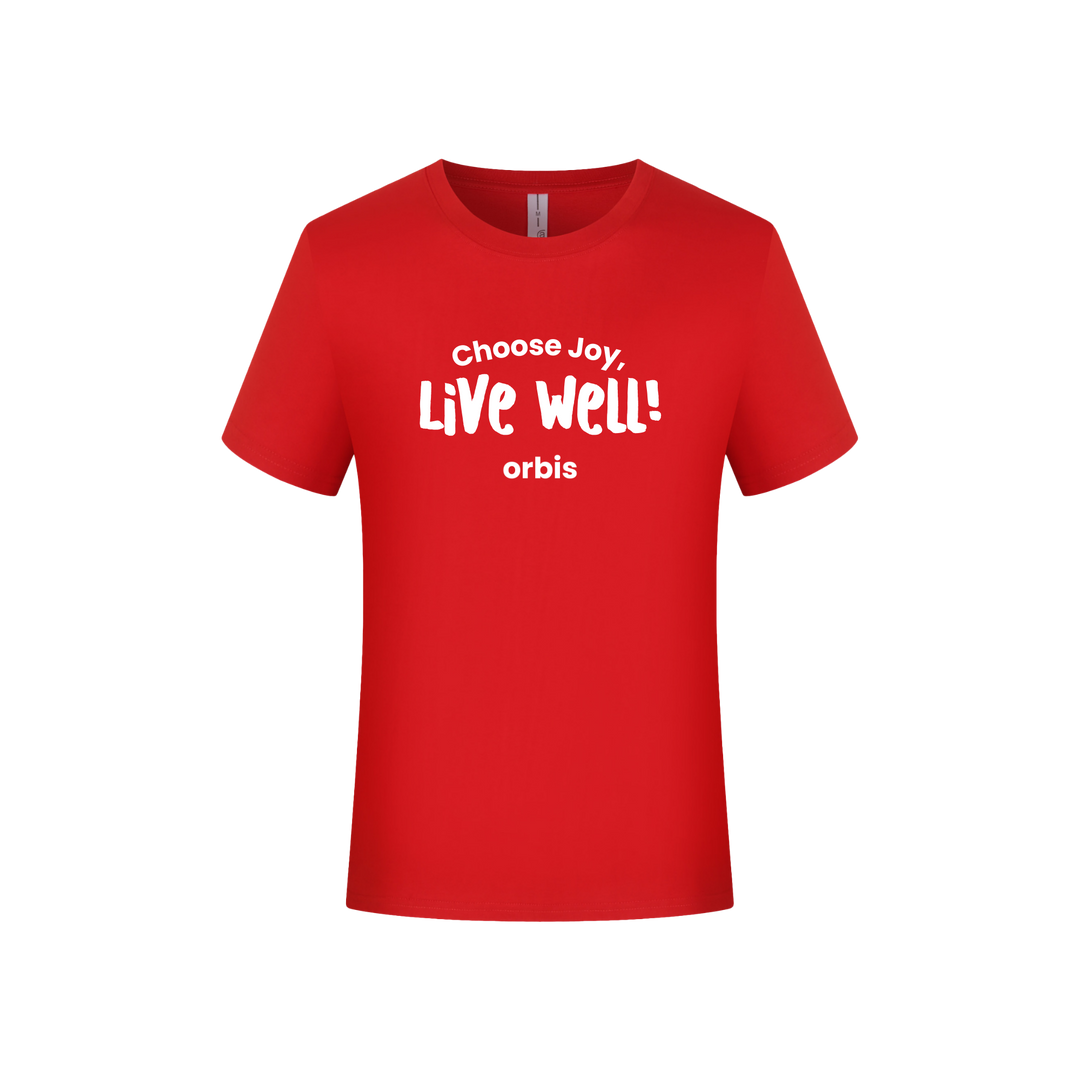 T-Shirt orbis+ "Choose Joy, Live Well !" 👕✨ - ORBIS Lifestyle